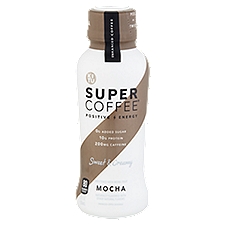 Super Coffee Sweet & Creamy Mocha, Enhanced Coffee Beverage, 12 Fluid ounce