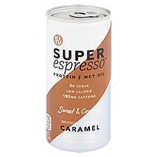 Super Espresso Caramel, Enhanced Espresso Beverage, 6 Fluid ounce