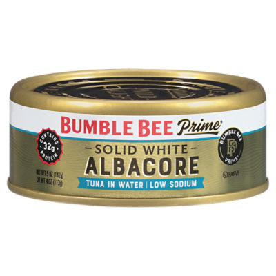 Bumble Bee Prime Low Sodium Solid White Tuna in Water, 5 oz