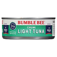 Bumble Bee Chunk Light in Water, Tuna, 5 Ounce
