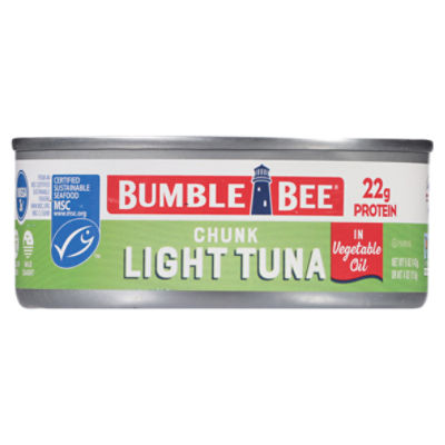 Bumble Bee Chunk Light Tuna in Vegetable Oil 5 oz. Can, 5 Ounce