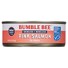 Bumble Bee Tuna Style in Water, Pink Salmon, 5 Ounce