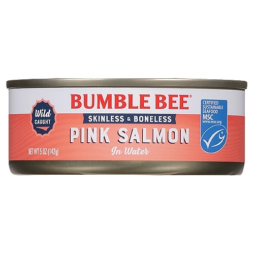 Bumble Bee Skinless & Boneless Pink Salmon in Water, 5 oz