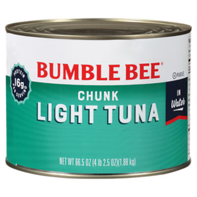 BUMBLE BEE Chunk Light Tuna in Water, 66.5 oz