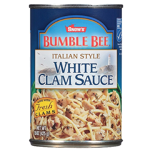 Snow's Bumble Bee Italian Style White Clam Sauce 15 oz. Can