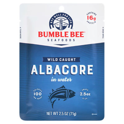 Bumble Bee Wild Caught Albacore in Water 2.5 oz. Pouch