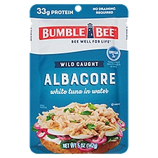 Bumble Bee Wild-Caught Albacore in Water, 5 oz, 142 Gram