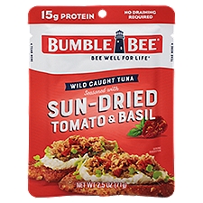 Bumble Bee Seasoned with Sun-Dried Tomato & Basil, Wild Caught Tuna, 2.5 Ounce