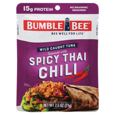 Bumble Bee Wild Caught Tuna Seasoned with Spicy Thai Chili 2.5 oz. Pouch