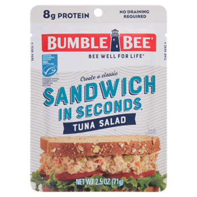 Bumble Bee Sandwich in Seconds Tuna Salad, 2.5 oz ShopRite