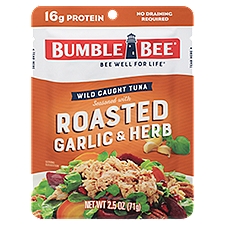 Bumble Bee Roasted Garlic & Herb, Seasoned Tuna, 2.5 Ounce