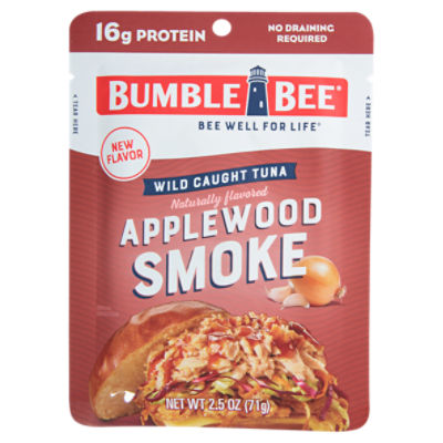 Bumble Bee Applewood Smoke Wild Caught Tuna, 2.5 oz