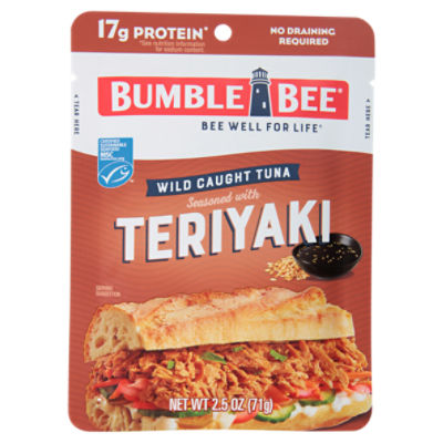 Bumble Bee Seasoned with Teriyaki Wild Caught Tuna, 2.5 oz