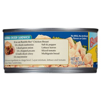 Bumble Bee Premium Chunk Chicken Breast In Water 10 oz. Can - Fairway