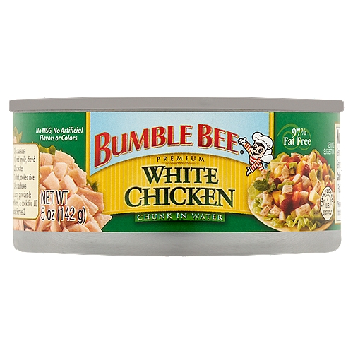 Bumble Bee Premium White Chicken Chunk in Water, 5 oz