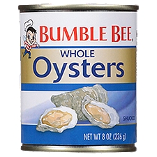 Bumble Bee Premium Select Fancy Whole, Oysters, 8 Ounce