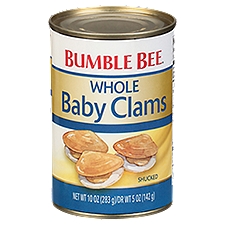 Bumble Bee Shucked Whole Baby Clams, 10 oz
