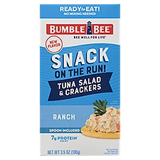 Bumble Bee Snack on the Run! Ranch Tuna Salad & Crackers, 3.5 oz