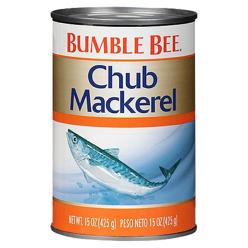 BUMBLE BEE Chub Mackerel High Prote 15 Ounce Can Canned Mackerel Pack of 12 