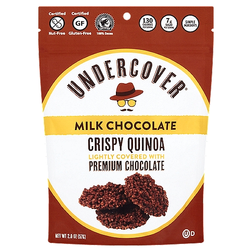 Undercover Milk Chocolate Crispy Quinoa, 2.0 oz