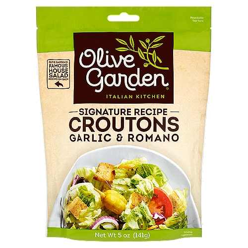 Olive Garden Italian Kitchen Signature Recipe Garlic & Romano Croutons, 5 oz
