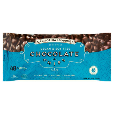 California Gourmet SemiSweet Vegan & SoyFree Chocolate Chips , 8 oz