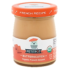 Petitpot Butterscotch Organic, French Dessert, 3.5 Ounce
