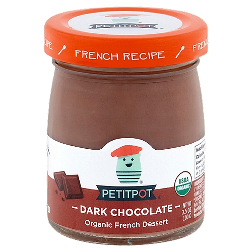 Petitpot Dark Chocolate Organic French Dessert, 3.5 oz