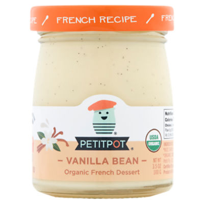 Petitpot Vanilla Bean Organic French Dessert, 3.5 oz