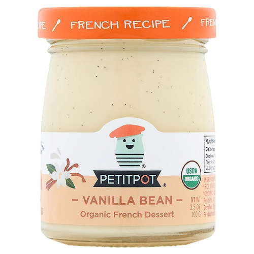 Petitpot Vanilla Bean Organic French Dessert, 3.5 oz