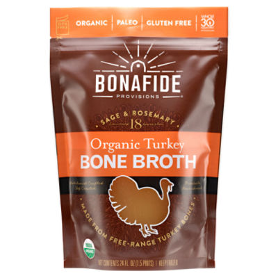 Bonafide Provisions Sage & Rosemary Organic Turkey Bone Broth, 24 fl oz