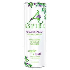 Aspire Apple + Acai Healthy Energy Drink, 12 oz
