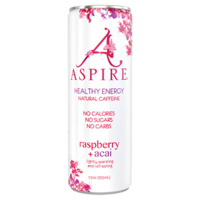Aspire Raspberry + Acai Healthy Energy Drink, 12 oz