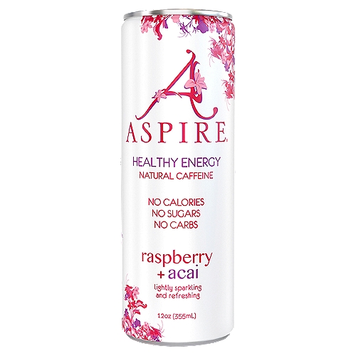Aspire Raspberry + Acai Healthy Energy Drink, 12 oz