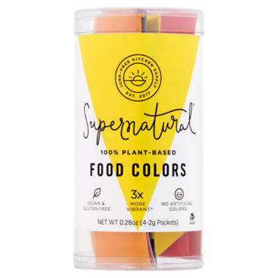 Supernatural Food Colors, 4 count, 0.28 oz