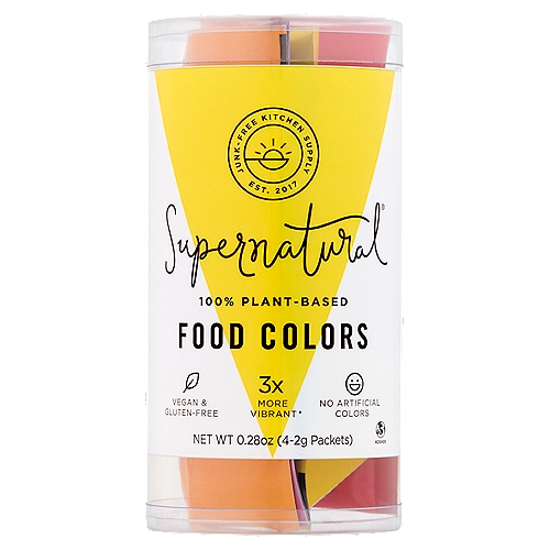 Supernatural Food Colors, 4 count, 0.28 oz