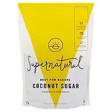 Supernatural Organic & Fine Grain Coconut Sugar, 16 oz