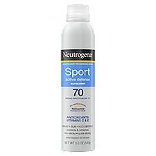 Neutrogena Sport Active Defense Broad Spectrum Sunscreen, SPF 70, 5.0 oz