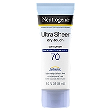 Neutrogena Ultra Sheer Broad Spectrum Dry-Touch Sunscreen, SPF 70, 3.0 fl oz