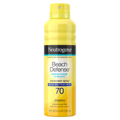 Neutrogena Beach Defense Broad Spectrum Sunscreen Spray, SPF 70, 6.5 Oz
