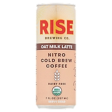 Rise Brewing Co. Oat Milk Latte Nitro Cold Brew, Coffee, 7 Fluid ounce