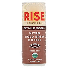 Rise Brewing Co. Oat Milk Mocha Nitro Cold Brew, Coffee, 7 Fluid ounce
