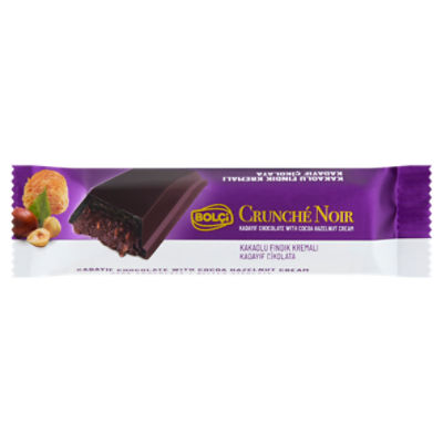 Bolçi Crunché Noir Kadayif Dark Chocolate with Cocoa Hazelnut Cream, 30 g