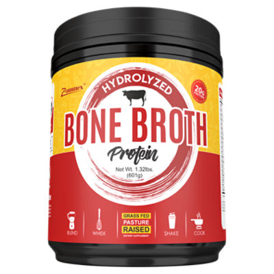 Zammex Hydrolyzed Bone Broth Protein Dietary Supplement, 1.32 lbs