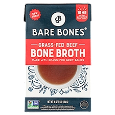 Bare & Bones Grass-Fed Beef, Bone Broth, 16 Ounce