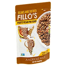 FILLO'S Mild Puerto Rican Pink Beans and Sofrito, 10 oz