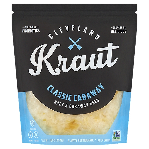 Cleveland Kraut Salt & Caraway Seed Classic Caraway Cabbage, 16 oz