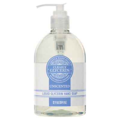 Clearly Glycerin Unscented Liquid Glycerin Hand Soap, 12 fl oz