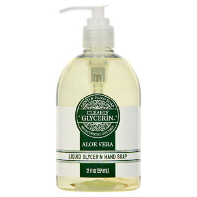 Clearly Glycerin Aloe Vera Liquid Glycerin Hand Soap, 12 fl oz