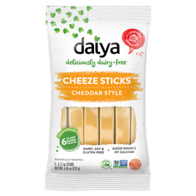 Daiya Cheddar Style Cheeze Sticks, 0.77 oz, 6 count